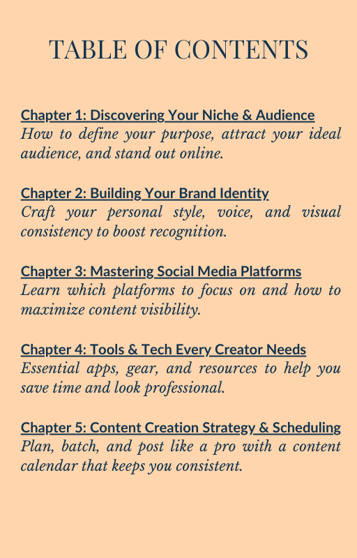 Booked & Busy : The ultimate marketing guide for content creators and influencers