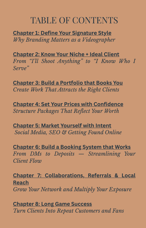 Booked & Busy: The ultimate marketing guide for videographers